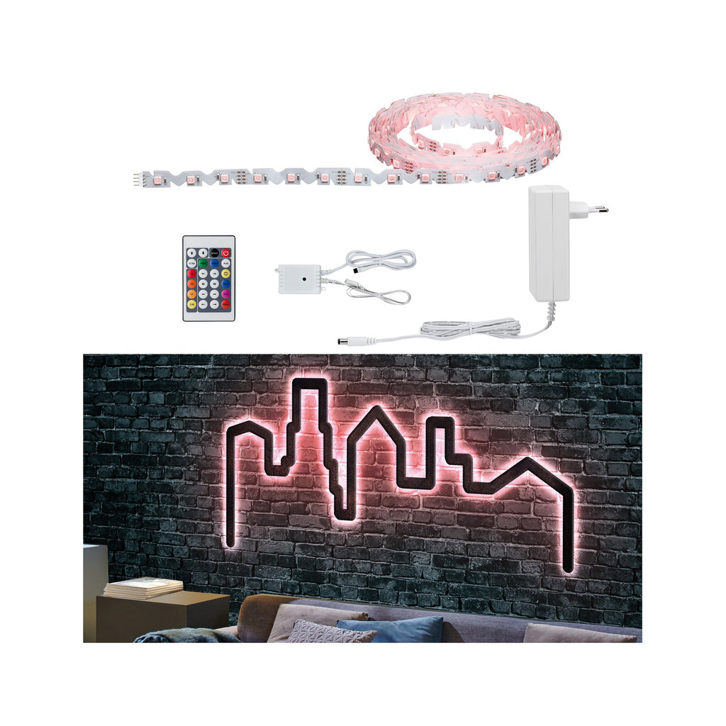 FlexLED 3D LED-stripe sett RGB 500 cm dimbar front