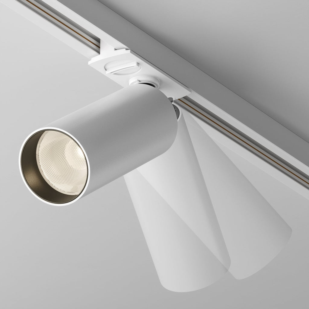 Focus LED-spot for skinnesystem dimbar hvit 12W 3000K bakside