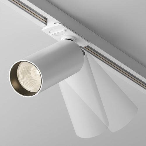 Focus LED-spot for skinnesystem dimbar hvit 12W 3000K bakside