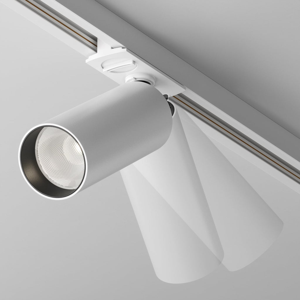 Focus LED-spot for skinnesystem dimbar hvit 12W 4000K bakside