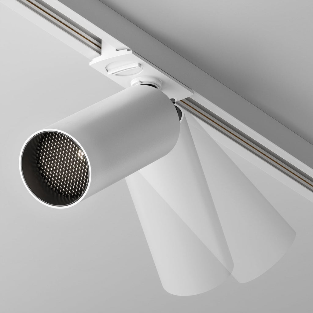 Focus LED-spot for skinnesystem dimbar hvit 12W 4000K detalj