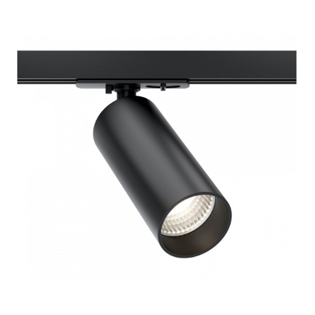 Focus LED-spot for skinnesystem dimbar svart 12W 4000K forfra