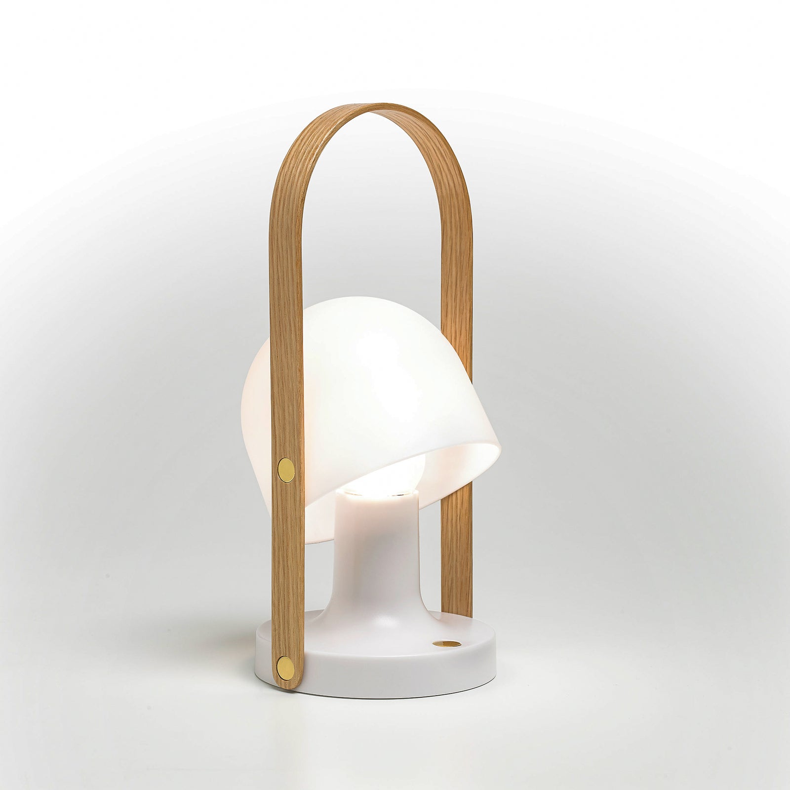 FollowMe oppladbar LED bordlampe svingbar 29 cm - MARSET detalj av lampehode