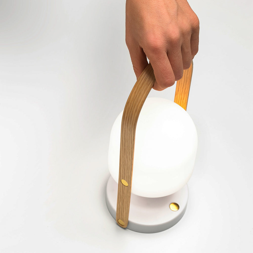FollowMe oppladbar LED bordlampe svingbar 29 cm - MARSET dimmer knapp