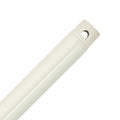 Forlengerstang for takvifter hvit 150 cm metall - Hunter forfra