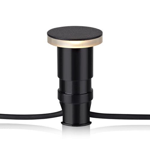 Garden 24 bakkespot LED sidelys svart 3W Ø6 cm IP44 forfra