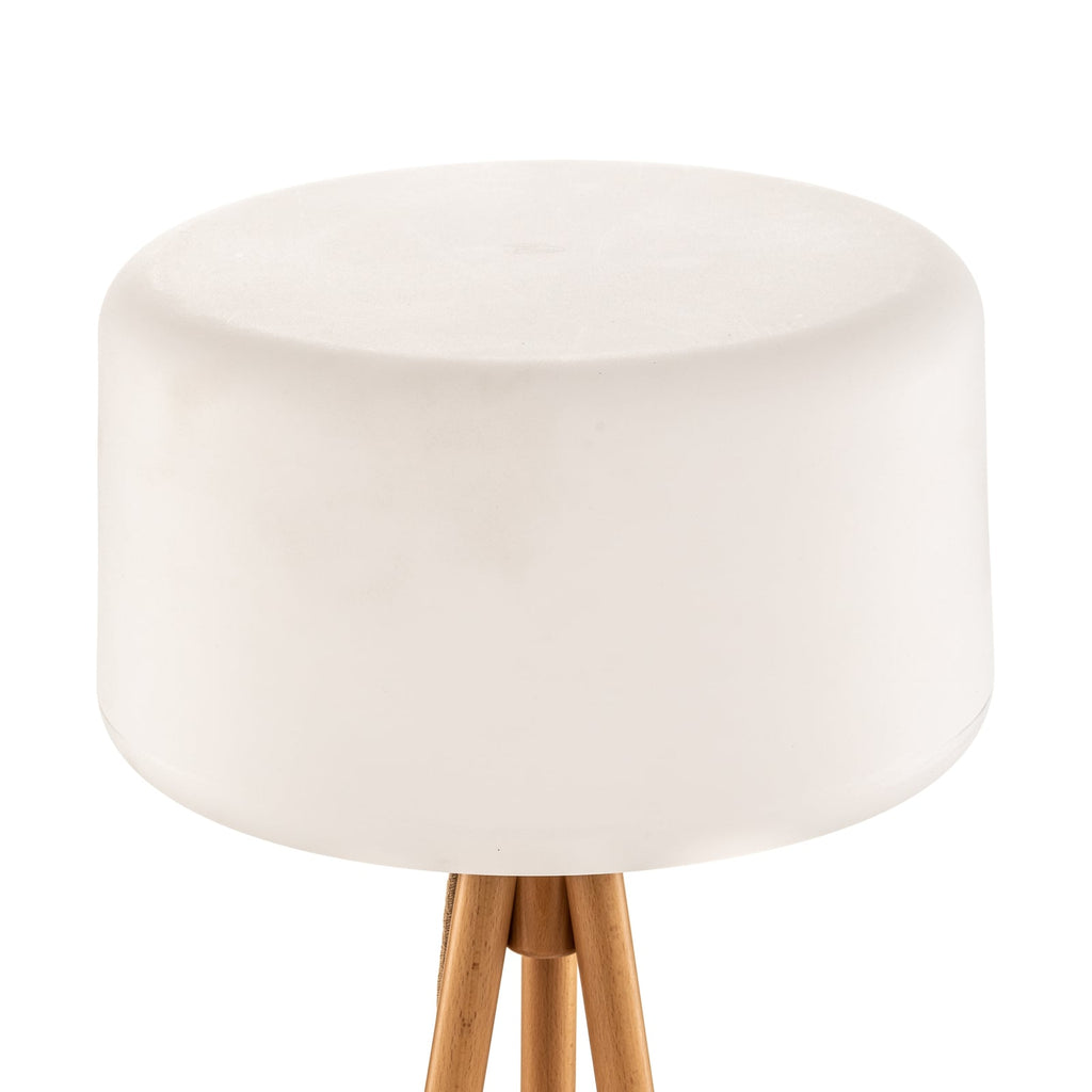Gulvlampe Chloe trebein tre hvit IP65 dimbar 140 cm lysmodus varm hvit