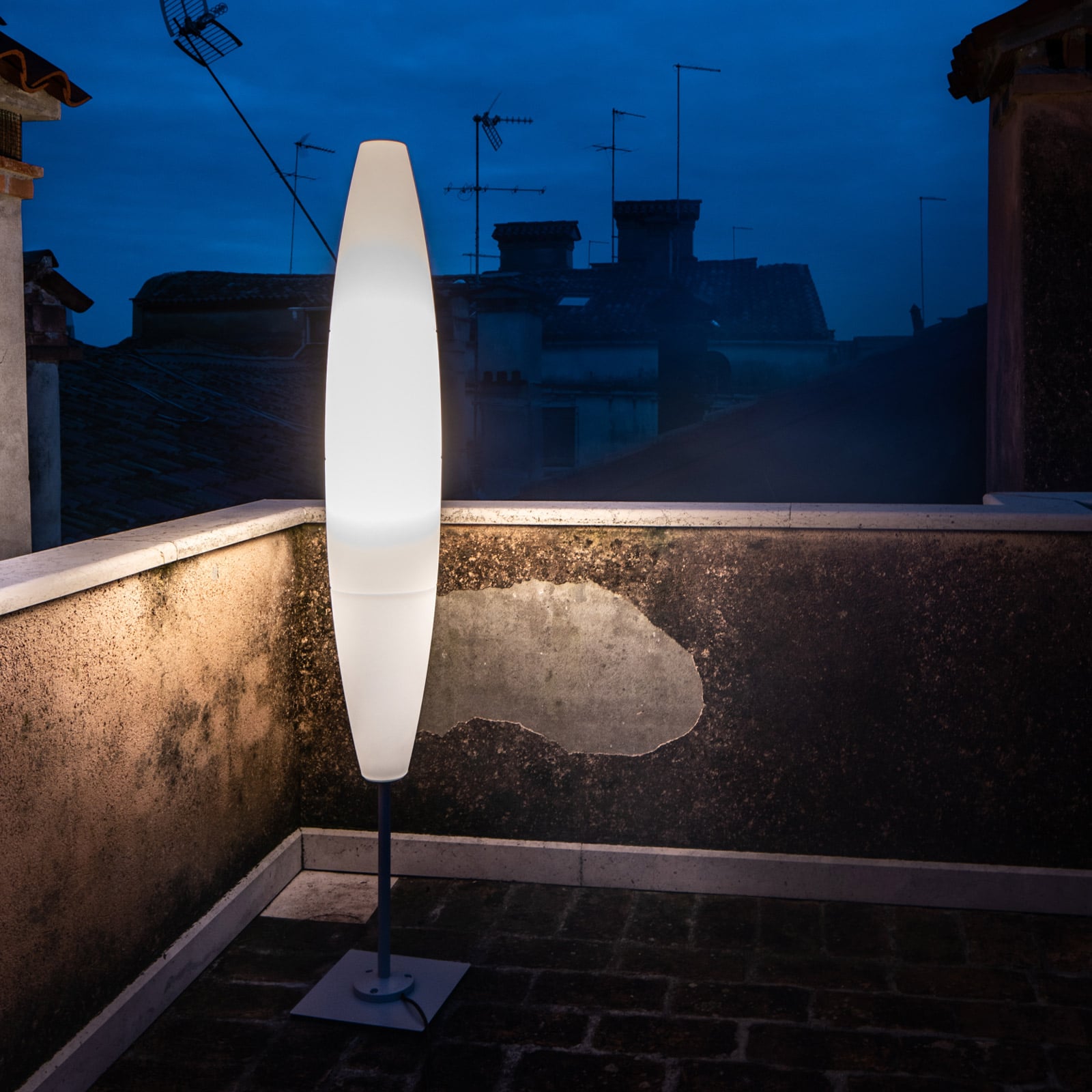 Gulvlampe Havana Outdoor hvit E27 170 cm IP65 bakside
