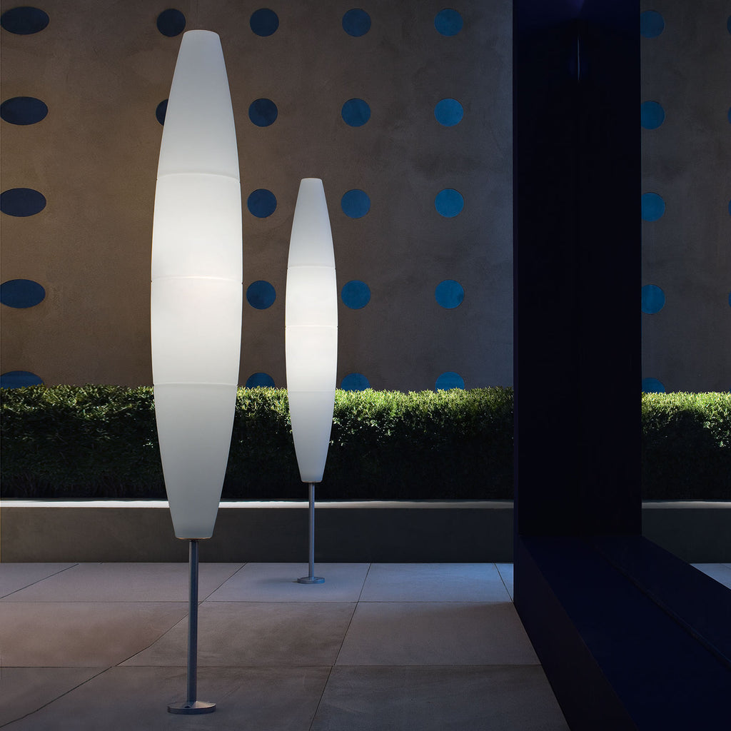 Nærbilde av lampefot på Gulvlampe Havana Outdoor hvit E27 170 cm IP65