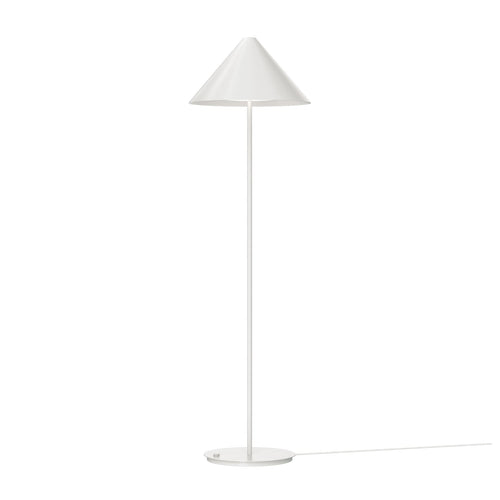 Bakside av Gulvlampe Keglen dim-to-warm aluminium hvit Ø40 cm