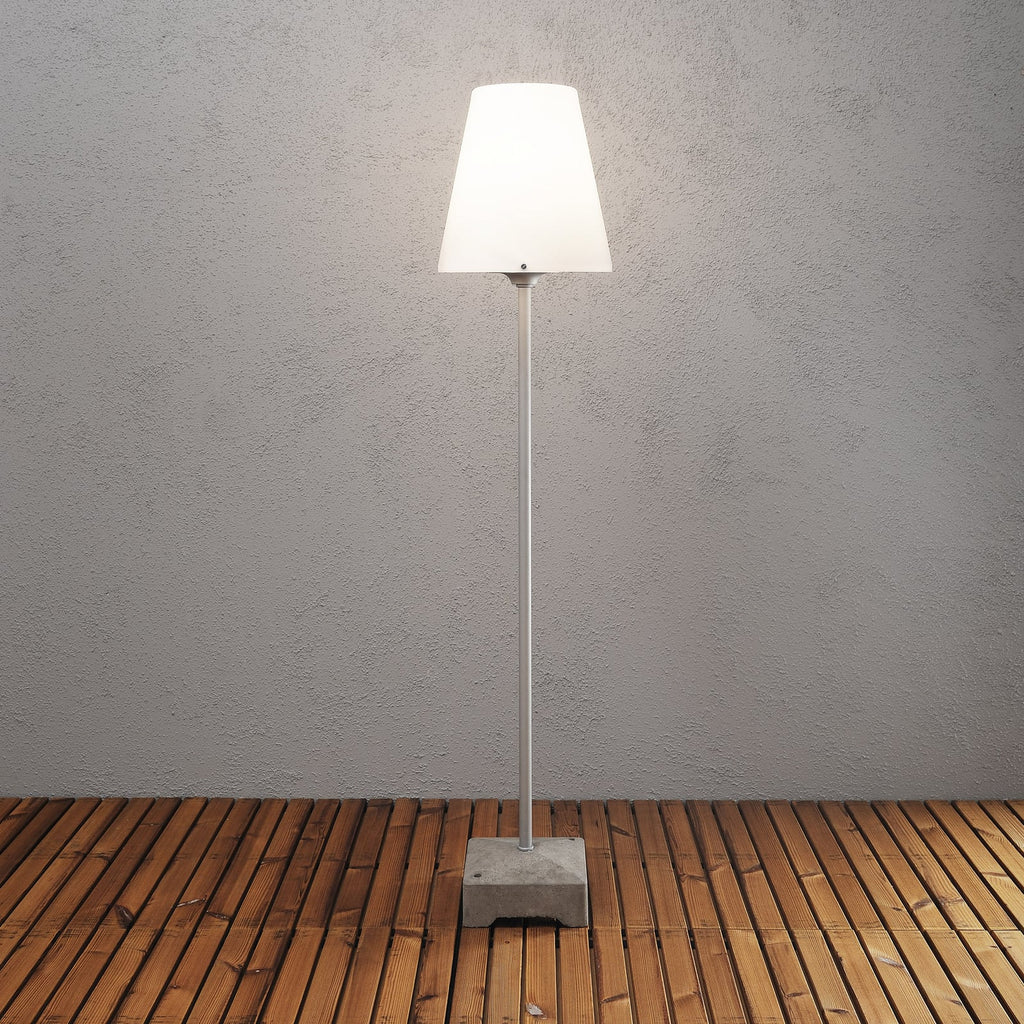 Gulvlampe New Lucca utendørs E27 IP44 131 cm forfra