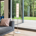 Gulvlampe OMLED One f5 OLED dimbar rustfritt stål hvit 30W forfra
