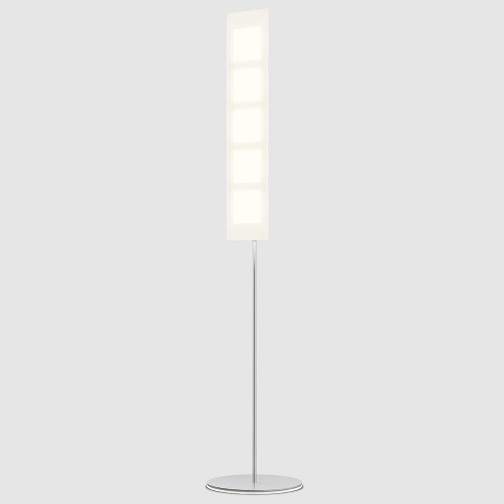 Gulvlampe OMLED One f5 bakside med detalj av dimmer