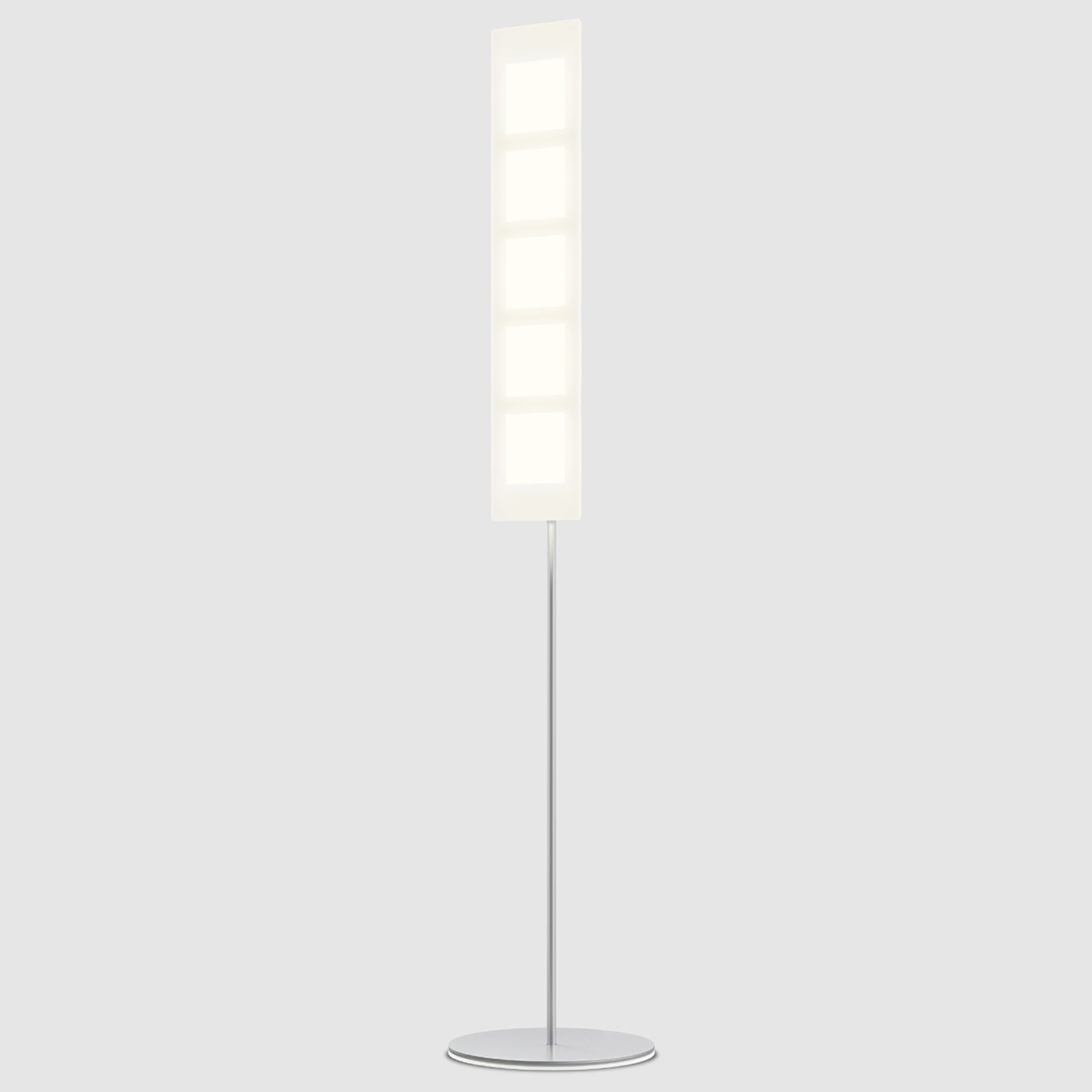 Gulvlampe OMLED One f5 bakside med detalj av dimmer