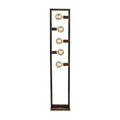 Gulvlampe Rustic 5-lys rustfarget stål 160 cm E27 forfra
