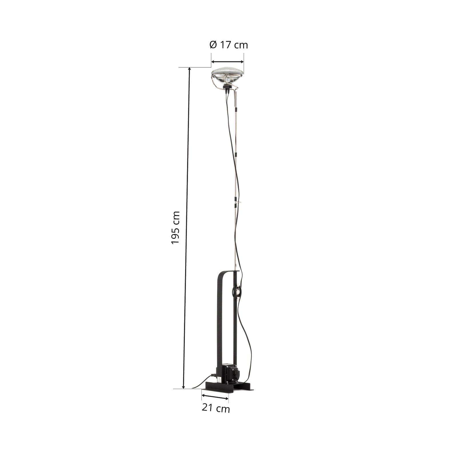 Gulvlampe Toio Limited Edition med kabel og bryter