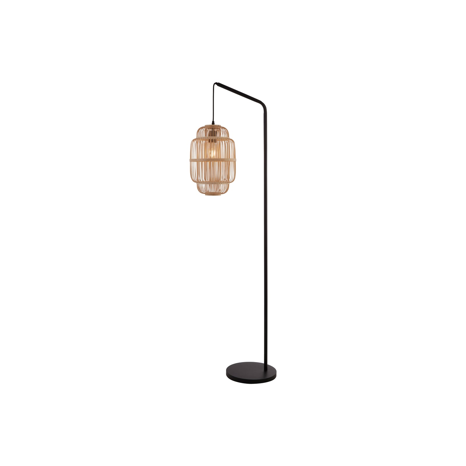 Gulvlampe X Java bambus svart E27 160 cm bakside