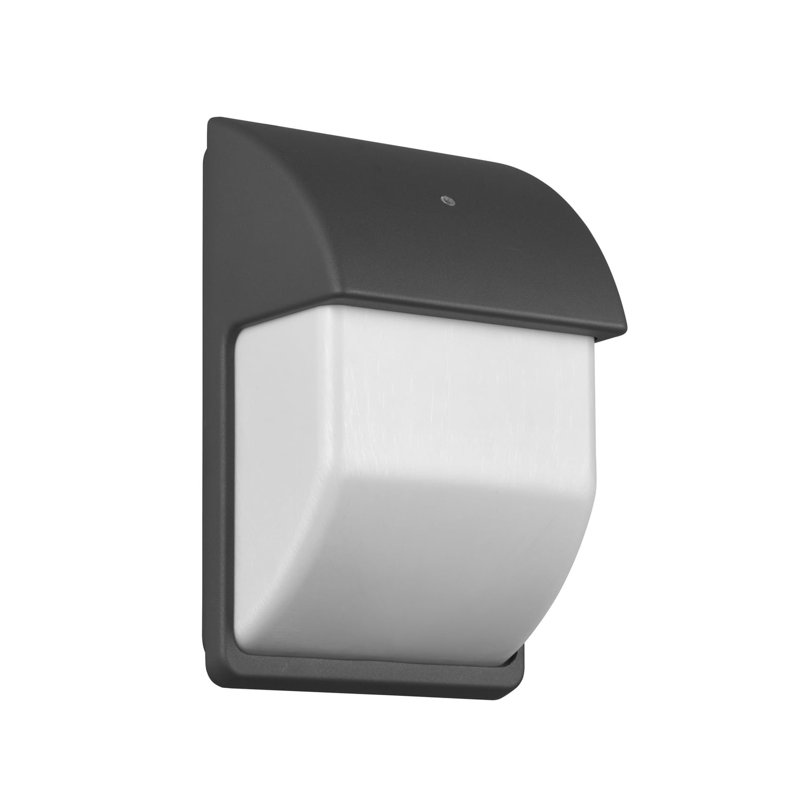 Husnummerbelysning Mersey med skumringssensor IP44 E14 i aluminium