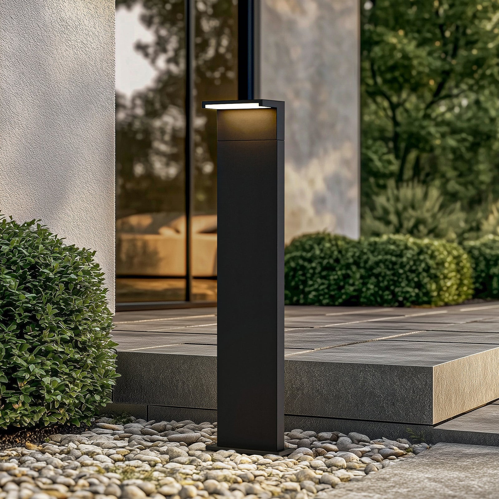 Iberion LED sti-lampe aluminium antrasitt bakside