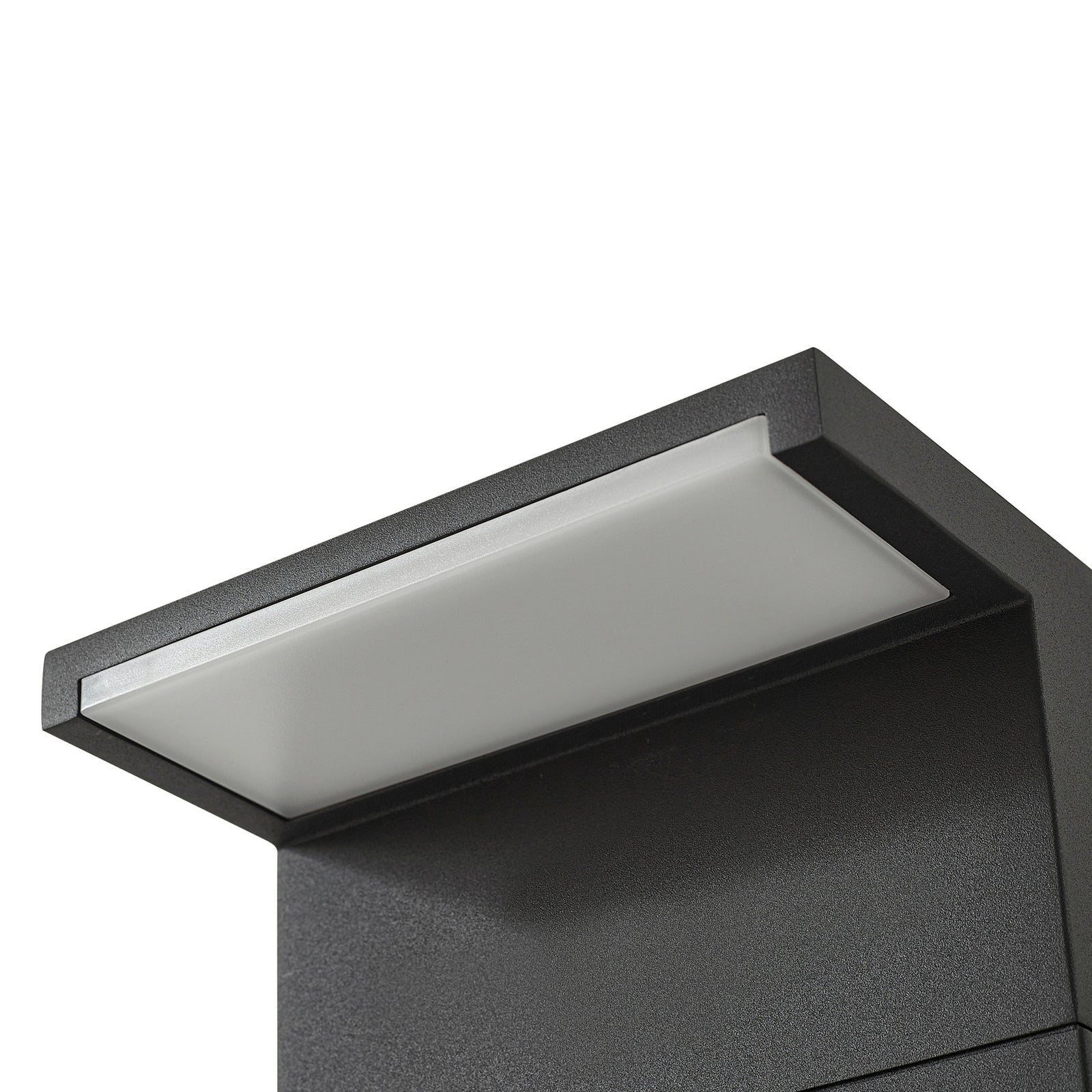 Iberion LED sti-lampe aluminium antrasitt i bruk utendørs