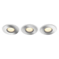 Innbyggingsspot Adore 3-pk GU10 dimbar CCT IP44 - Philips Hue forfra