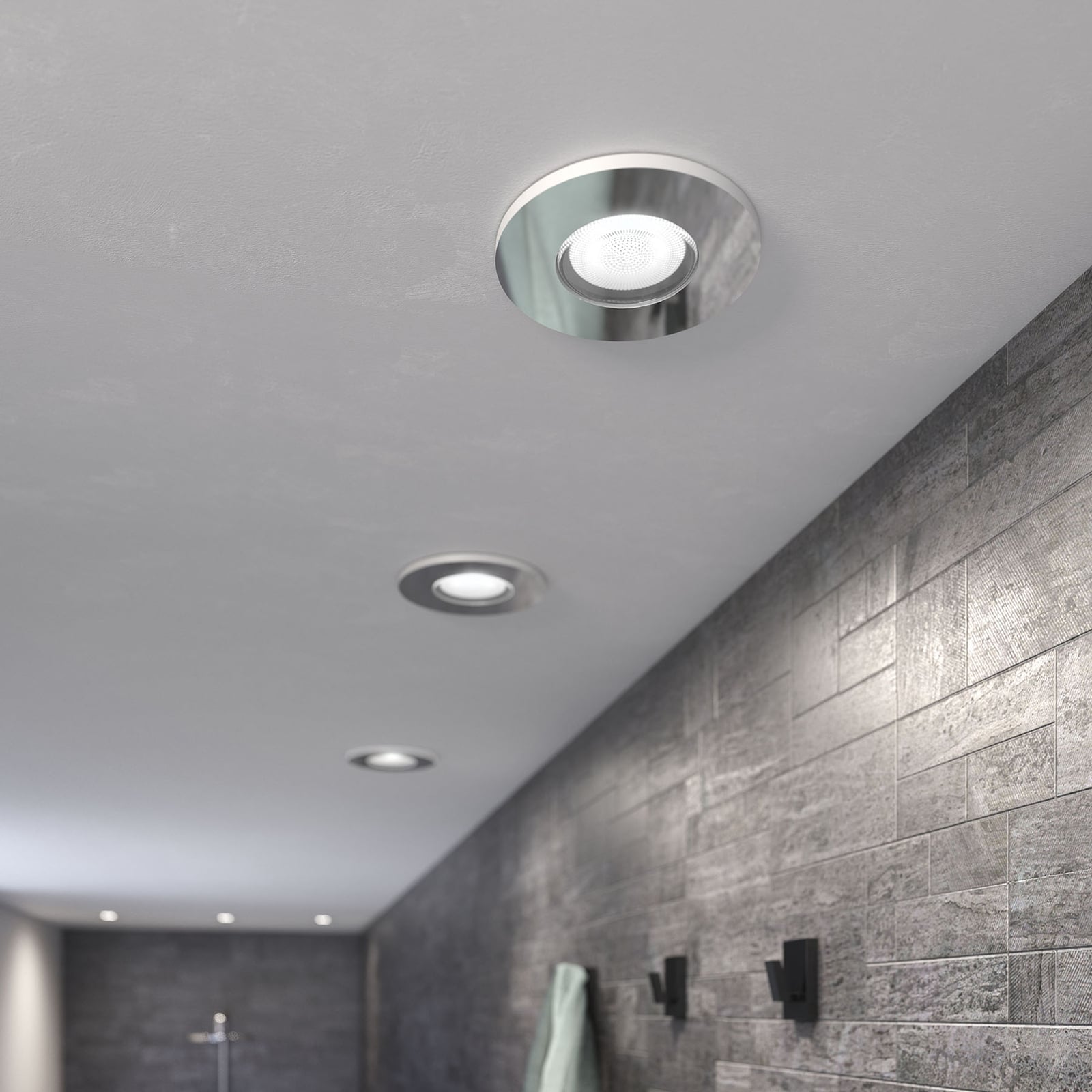 Innbyggingsspot Adore 3-pk GU10 dimbar CCT IP44 - Philips Hue lysstyrke
