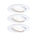 Innbyggingsspot Base GU10 3-pack hvit 5W varmhvit forfra