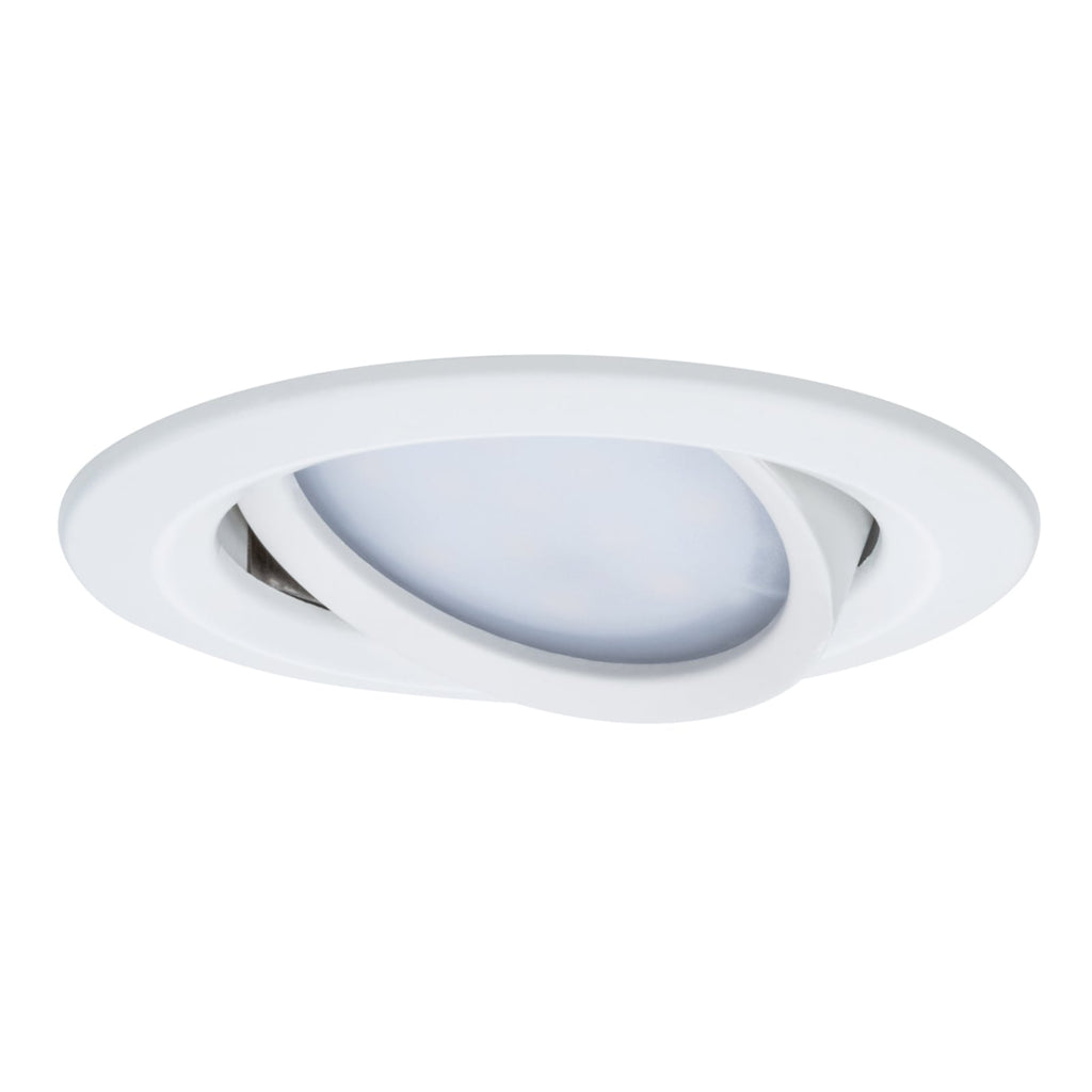 Innbyggingsspot Coin Slim LED dimbar hvit matt bakside