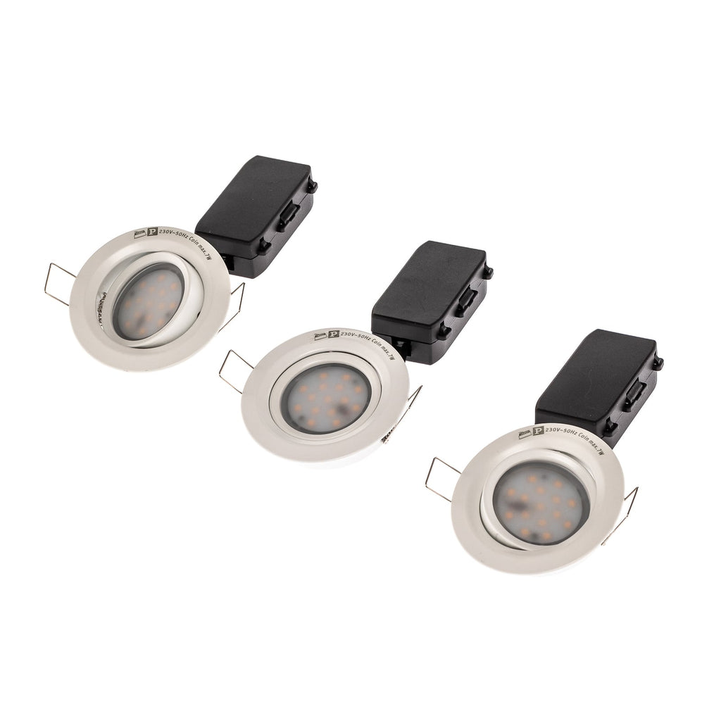 Innbyggingsspot Coin Slim LED dimbar hvit matt detalj