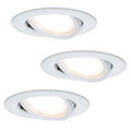 Innbyggingsspot Coin Slim LED dimbar hvit matt front