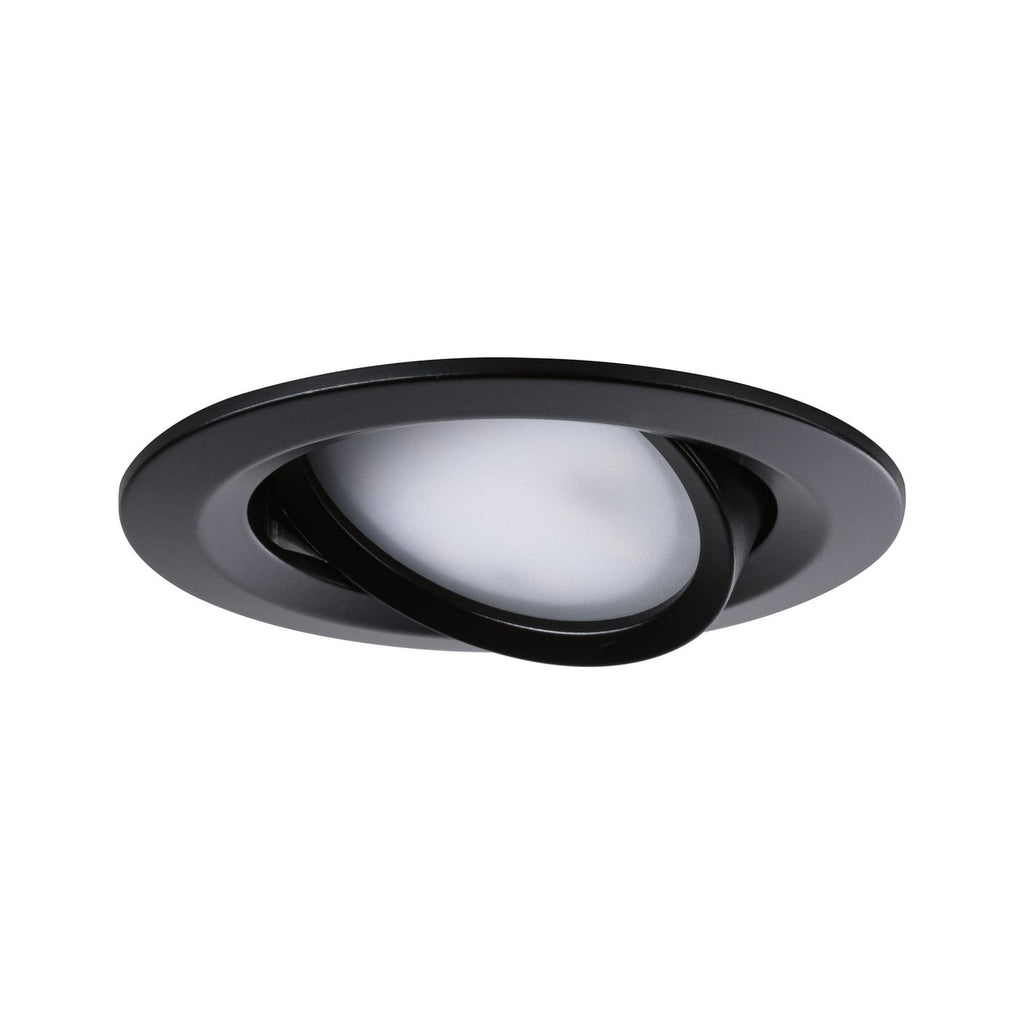 Pakket Innbyggingsspot Nova Coin 3-pack svart dimbar svingbar Paulmann