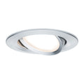 Innbyggingsspot Nova Coin LED dimbar svingbar aluminium Ø8,4 cm forfra
