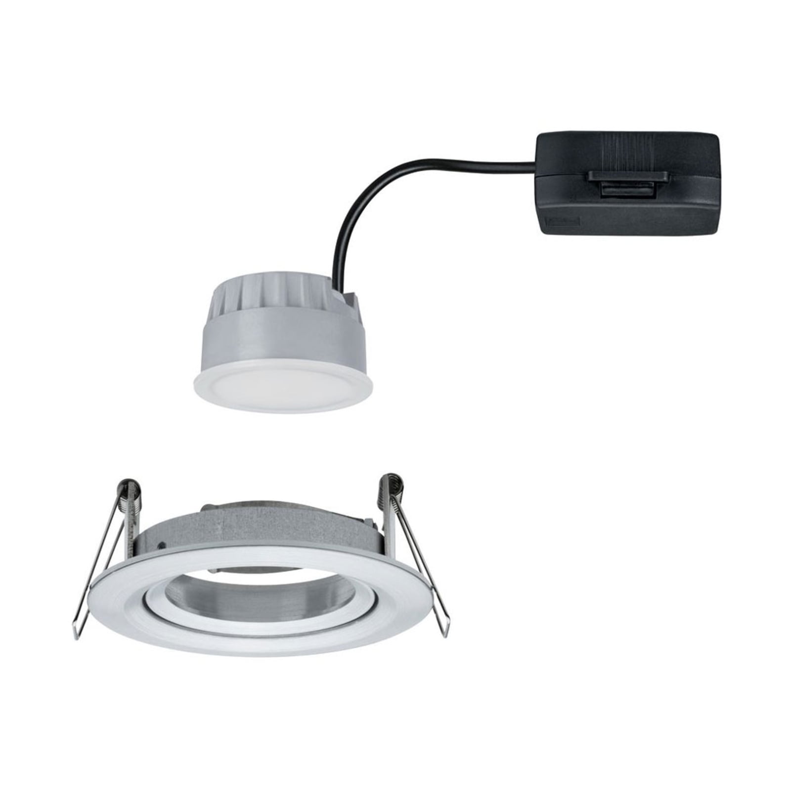 Innbyggingsspot Nova Coin LED dimbar svingbar aluminium Ø8,4 cm detalj