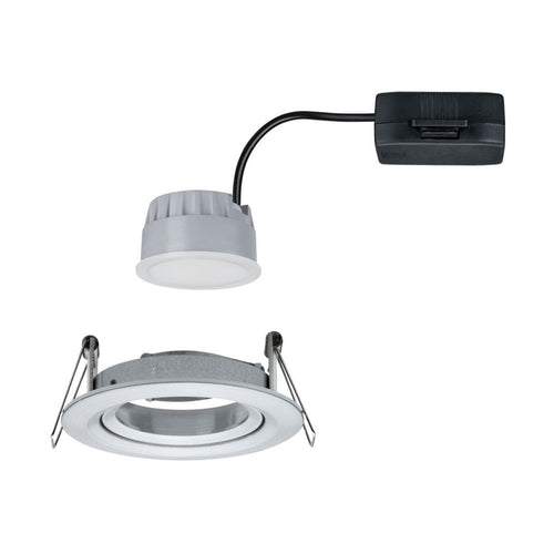 Innbyggingsspot Nova Coin LED dimbar svingbar aluminium Ø8,4 cm detalj