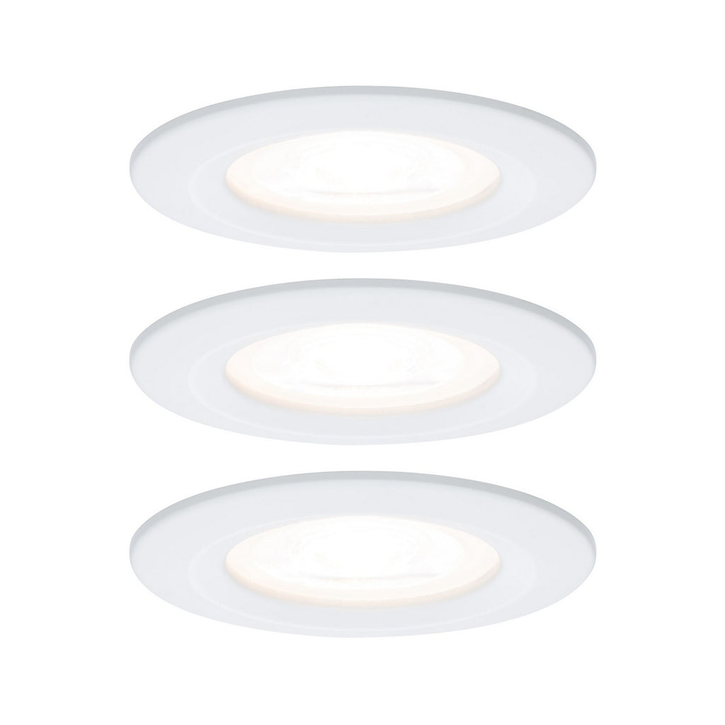 Innbyggingsspot Nova GU10 LED hvit IP44 Ø8 cm side