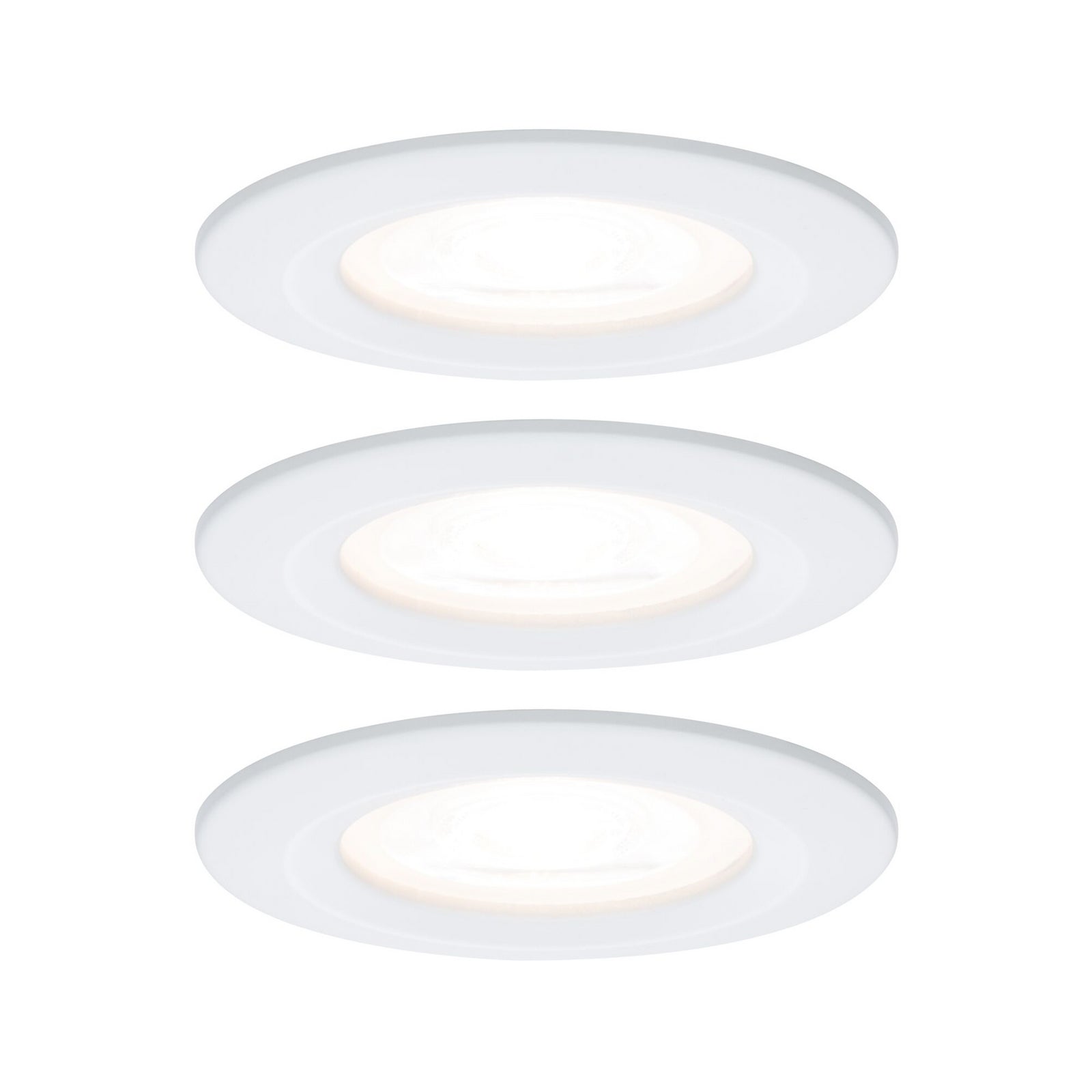 Innbyggingsspot Nova GU10 LED hvit IP44 Ø8 cm side