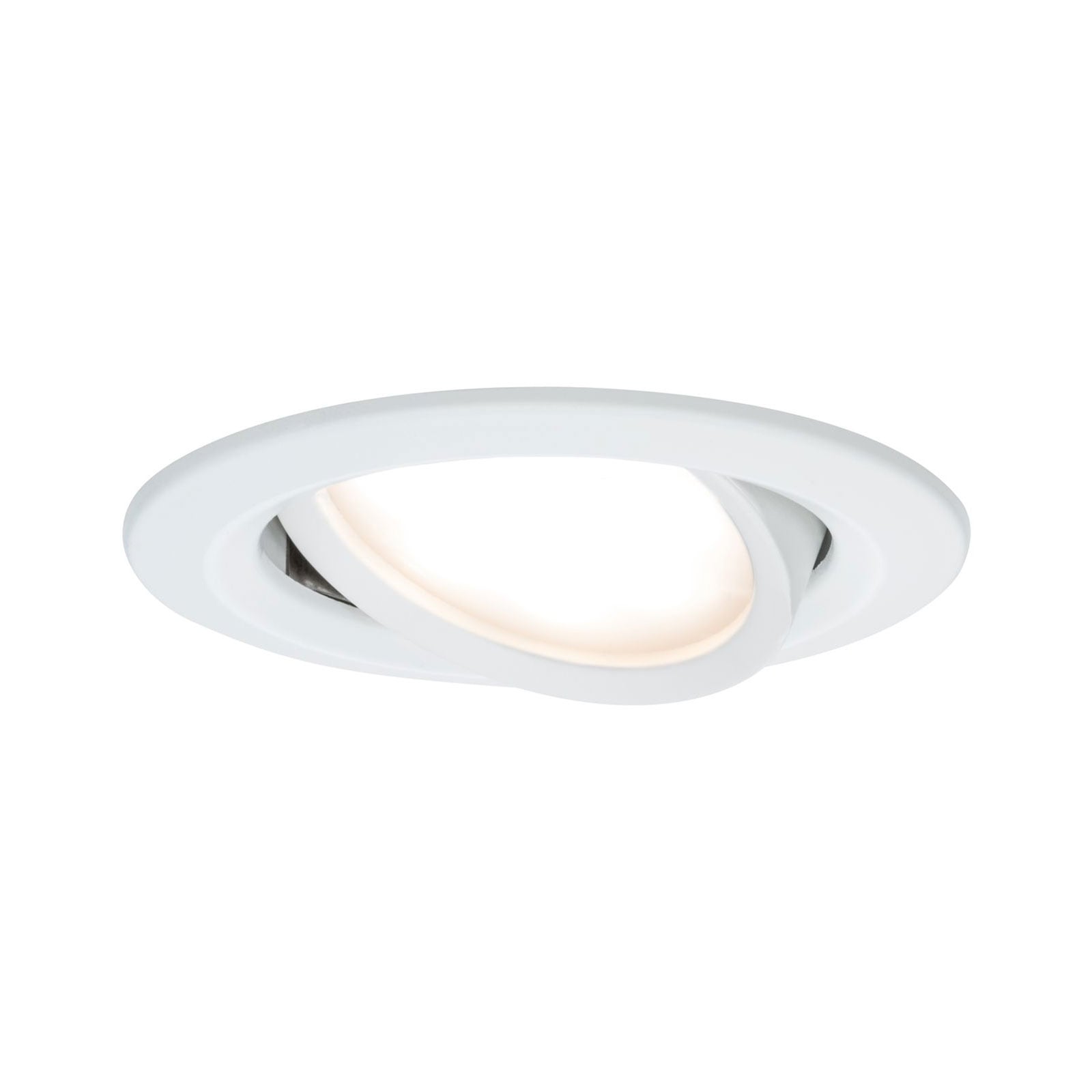 Innbyggingsspot Nova LED svingbar hvit matt 3er sett - Paulmann bakside