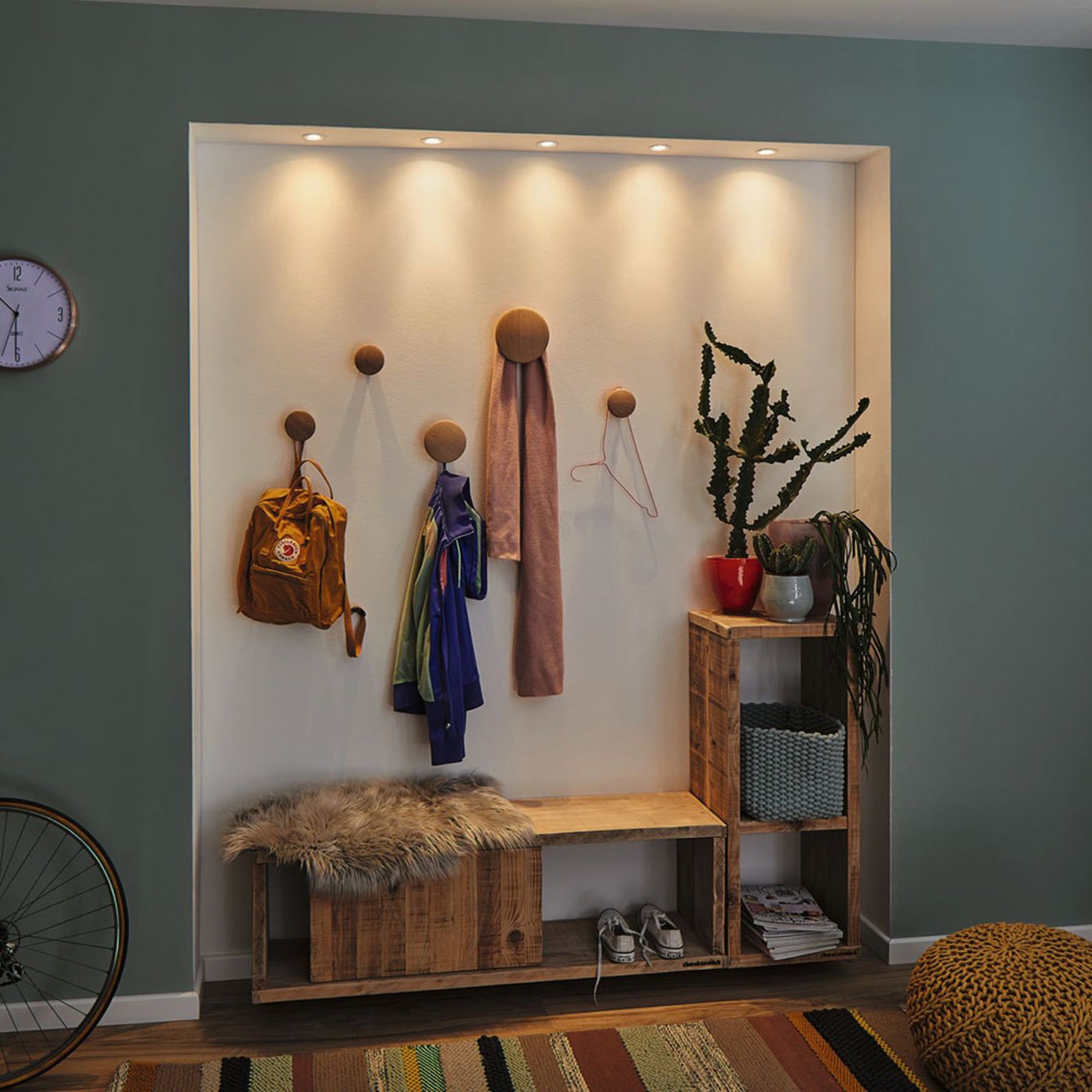 Innbyggingsspot Nova mini Plus LED dimbar nærbilde av aluminiumsoverflate