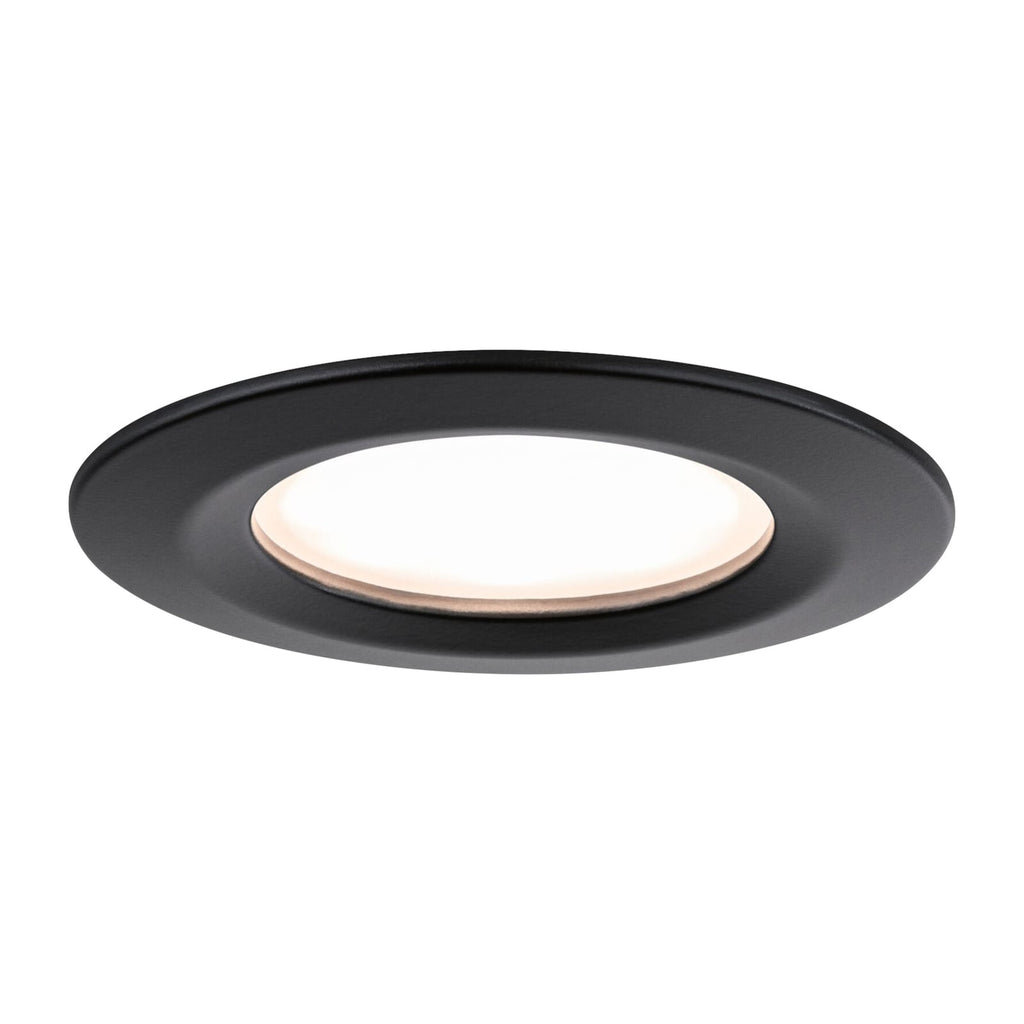 Innbyggingsspot Nova Plus Coin 3-pack svart bakside