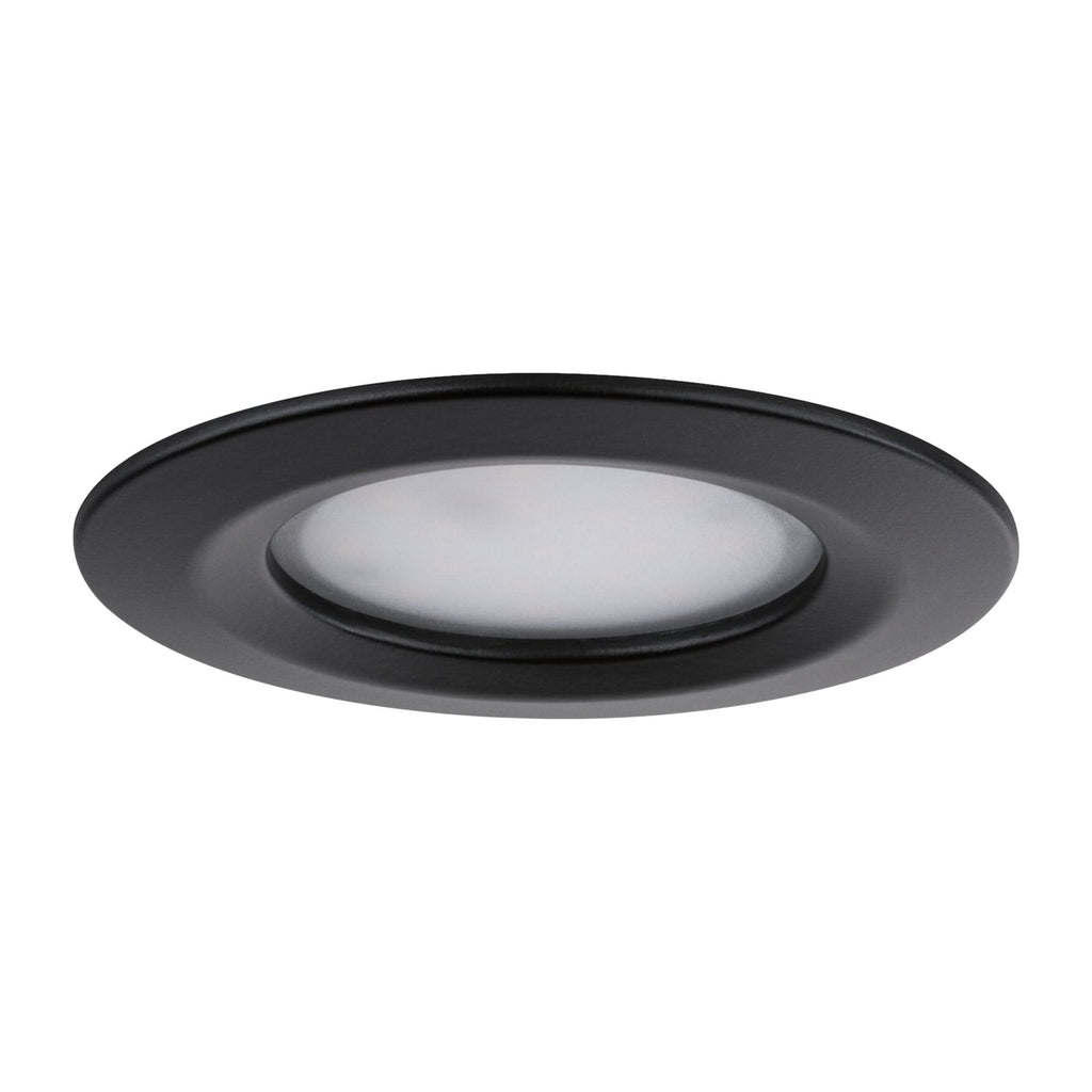 Innbyggingsspot Nova Plus Coin 3-pack svart detalj