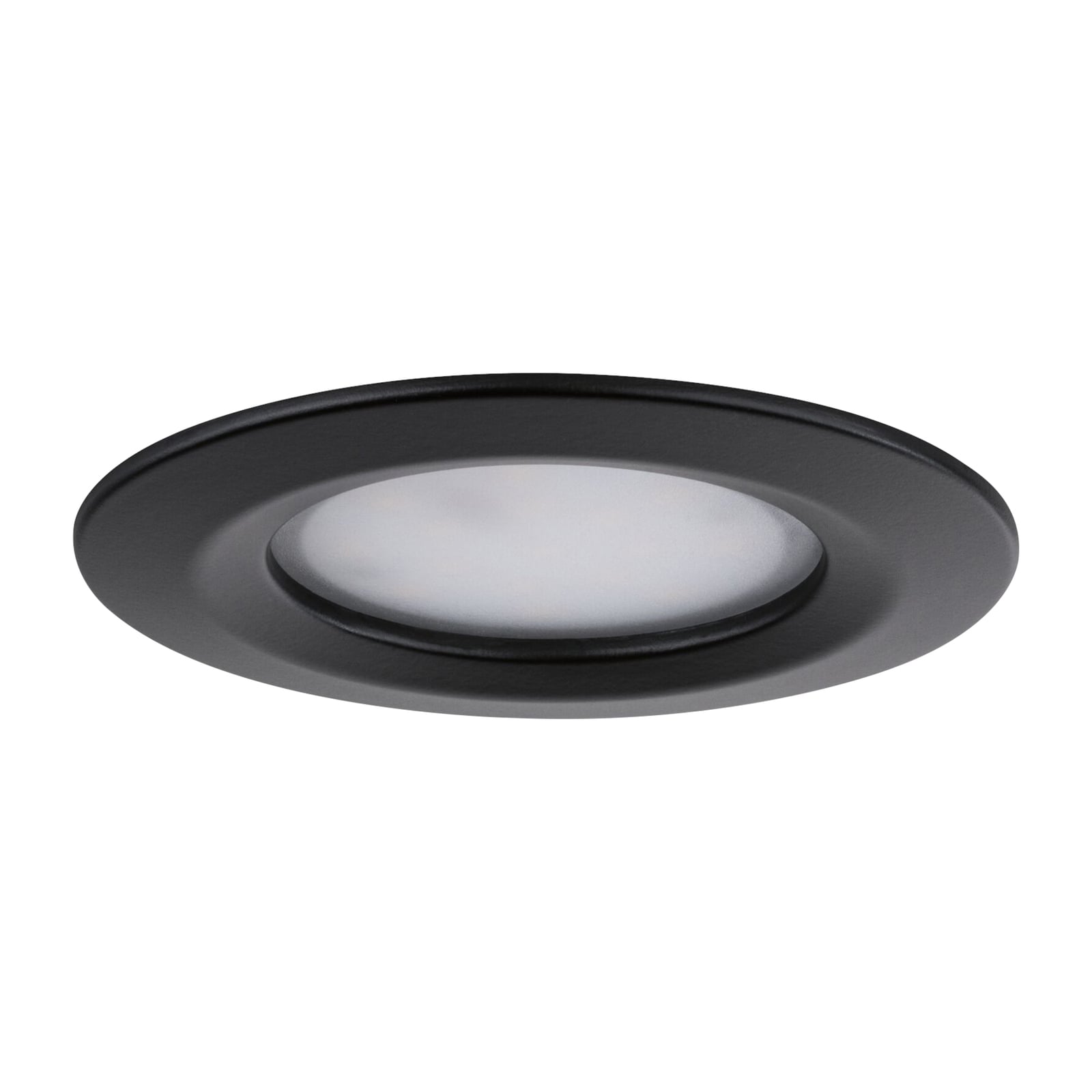 Innbyggingsspot Nova Plus Coin 3-pack svart detalj