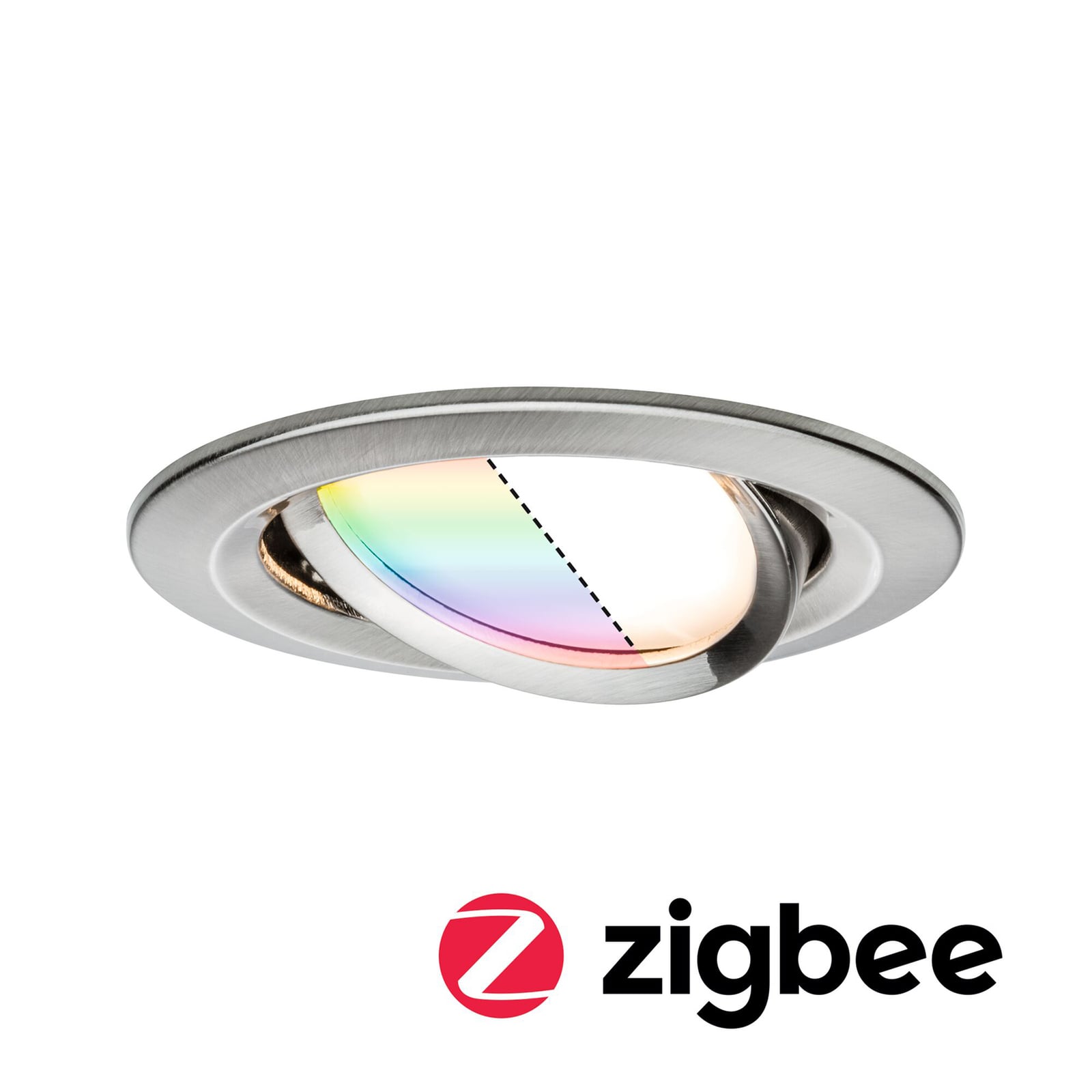 Montert Innbyggingsspot Nova Plus RGBW dimbar Zigbee Ø8,4 cm i tak