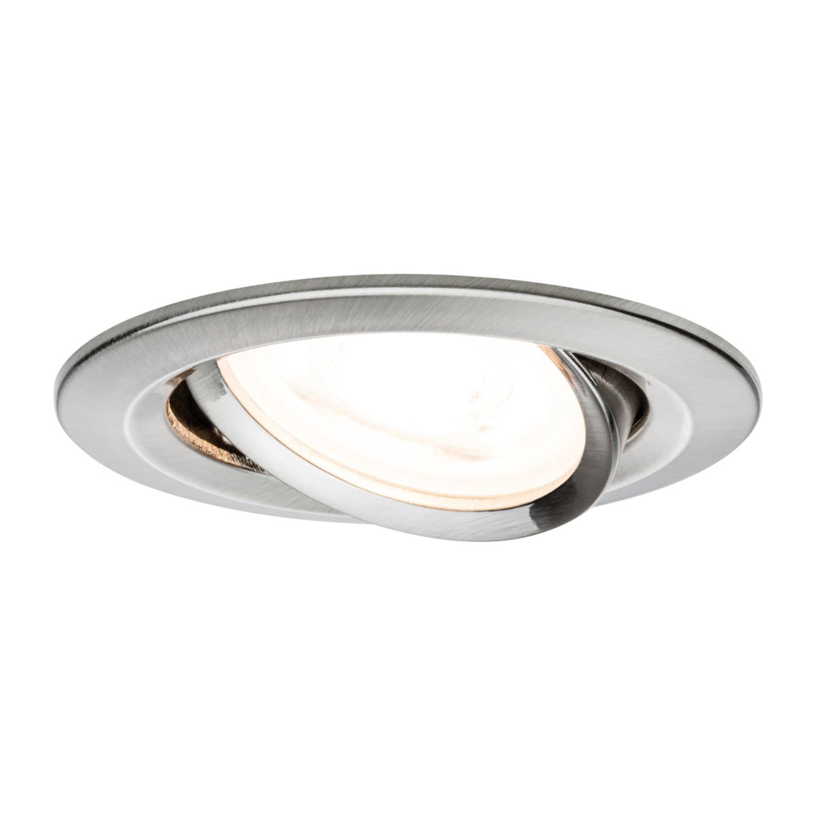 Innbyggingsspot Nova svingbar dimbar GU10 aluminium Ø8,4 cm forfra