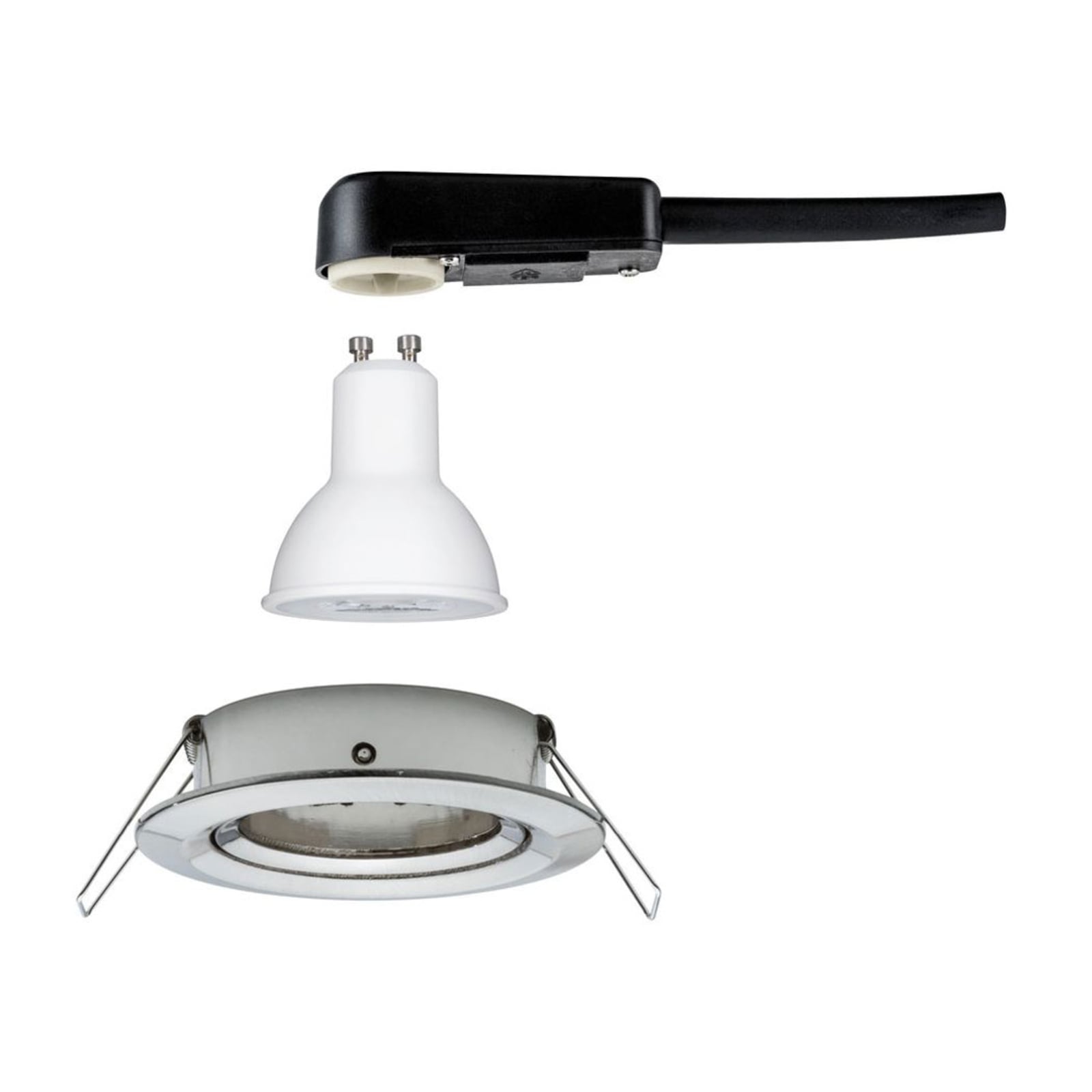 Innbyggingsspot Nova svingbar dimbar GU10 aluminium Ø8,4 cm montert i tak