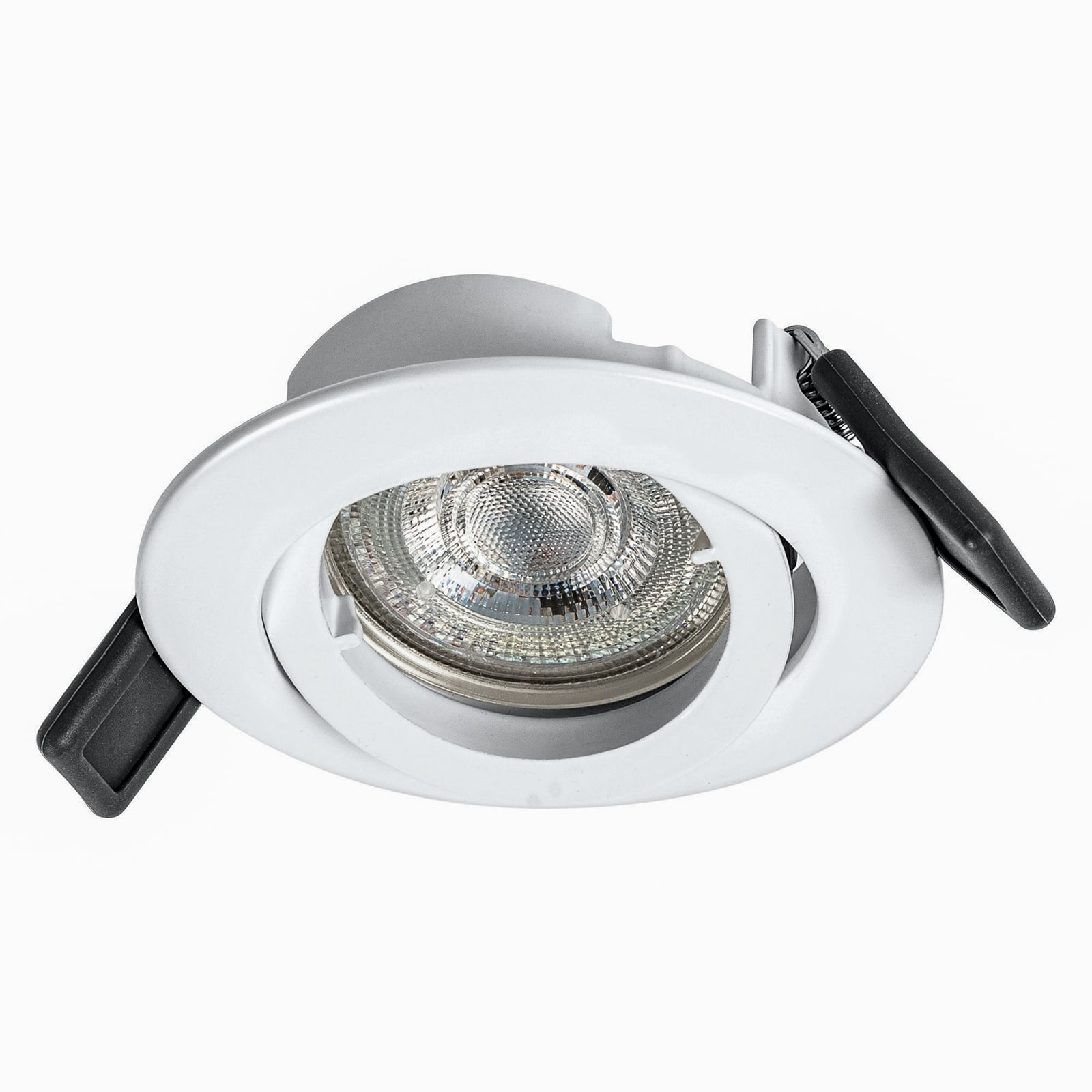 Innbyggingsspot Recess Twistlock GU10 4,3W hvit forfra