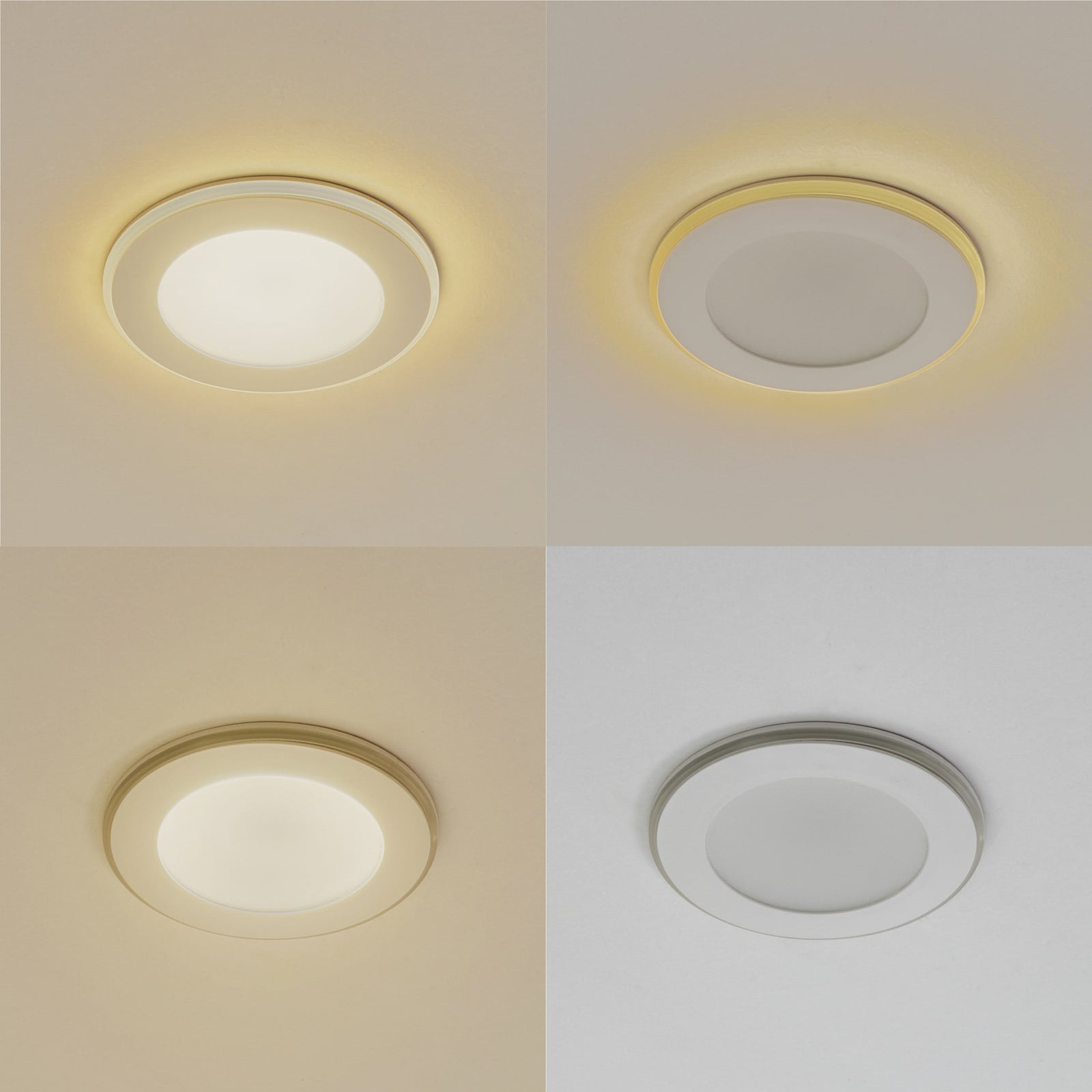 Innbyggingsspot Toka LED dimbar CCT hvit detalj av bryter