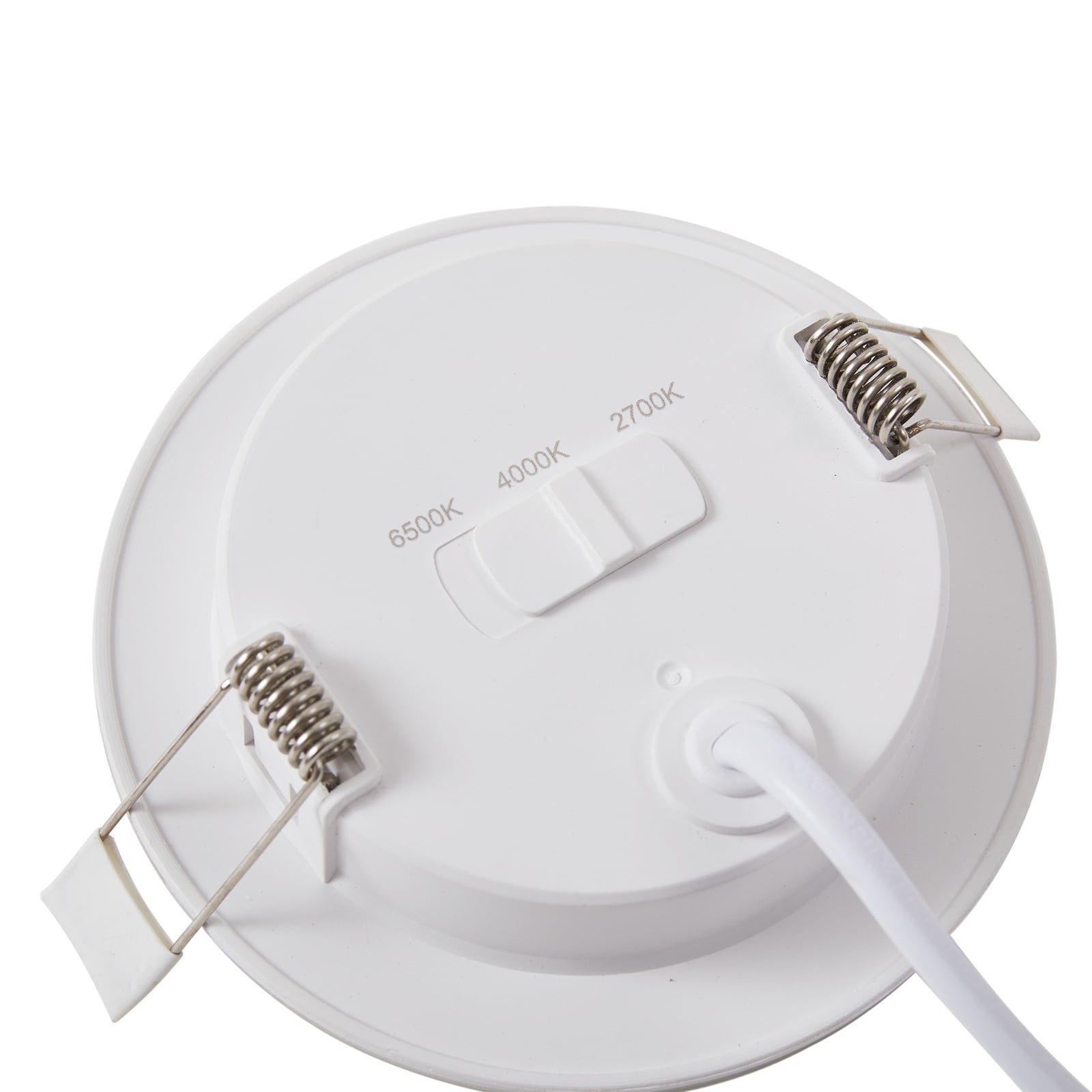 Innbyggingsspot Toka LED dimbar CCT hvit installasjonsdetalj