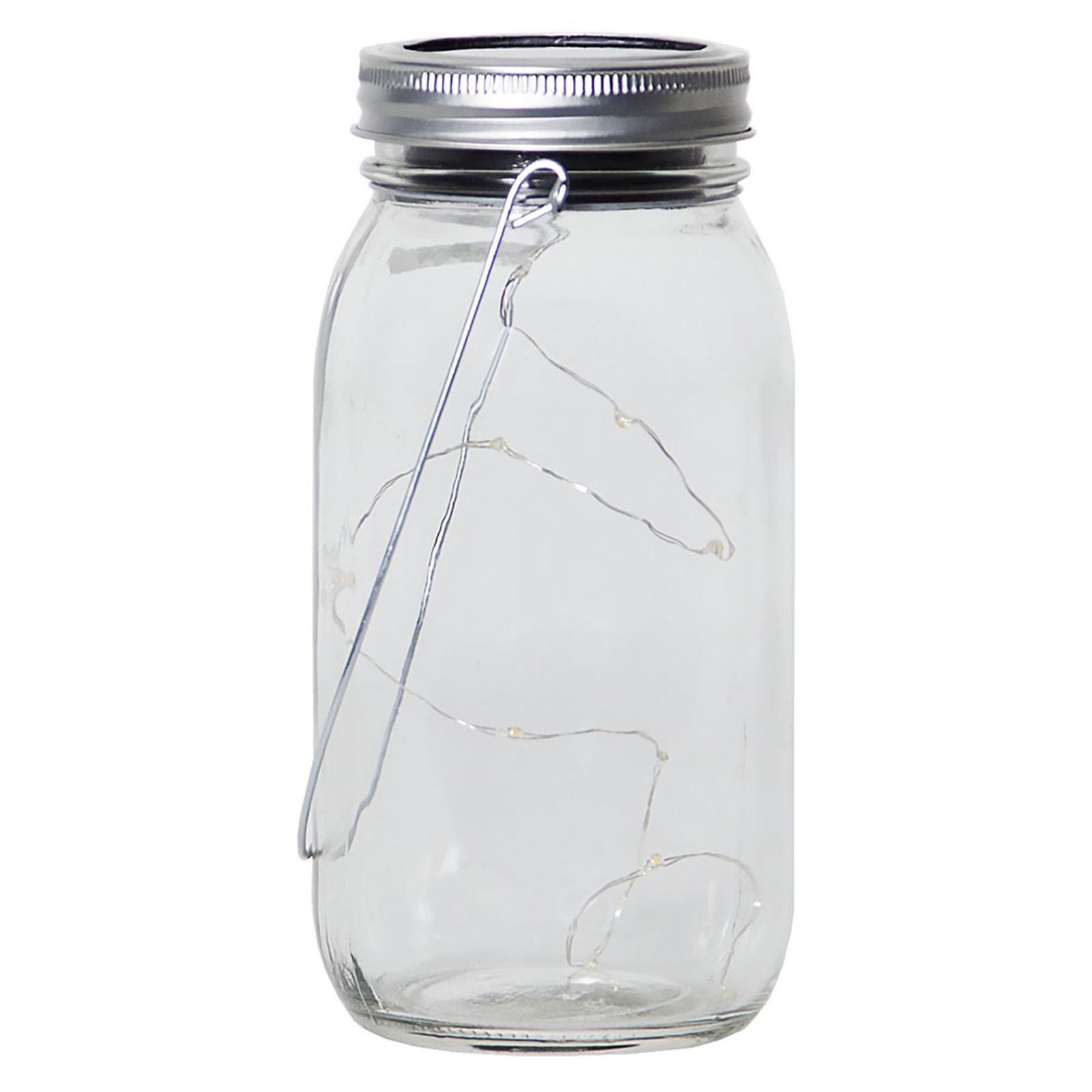 Montert Jamjar solcellelampe dekor glass med lyslenke IP44 i busk