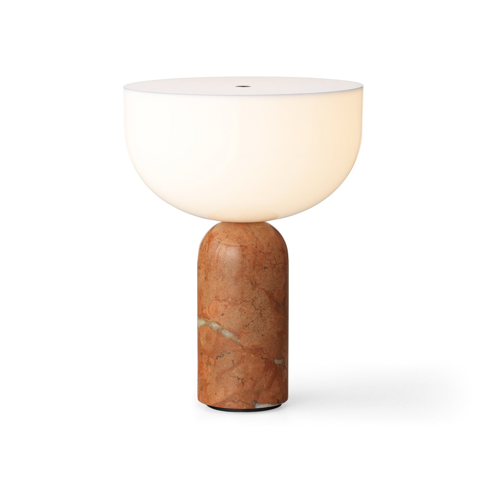 Kizu oppladbar bordlampe marmor dimbar Ø18 cm montert på bord