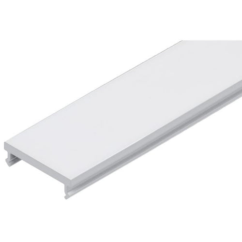 Klikkdeksel opal for påbyggingsprofil 100 cm - BRUMBERG forfra